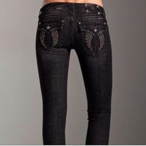 Miss Me Signature Skinny Angel Wing Pocket Jeans